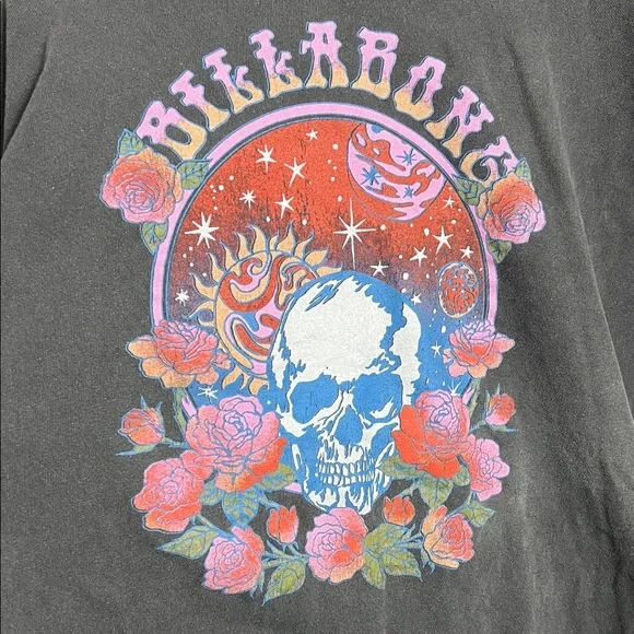 Billabong Tee - Cosmic Garden Oversized with Vibrant Skull Design - XL - Picture 5 of 13
